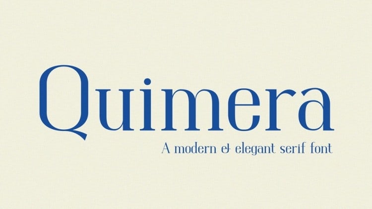 Quimera Serif Font