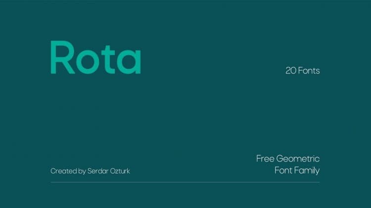 Rota Sans Serif Font