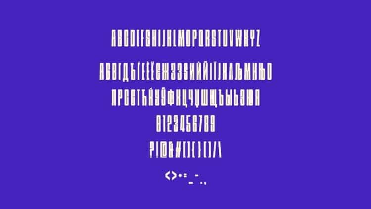 Stadium Cyrillic Display Font preview image 3