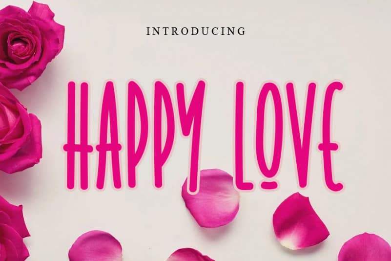 Happy Love Display Font