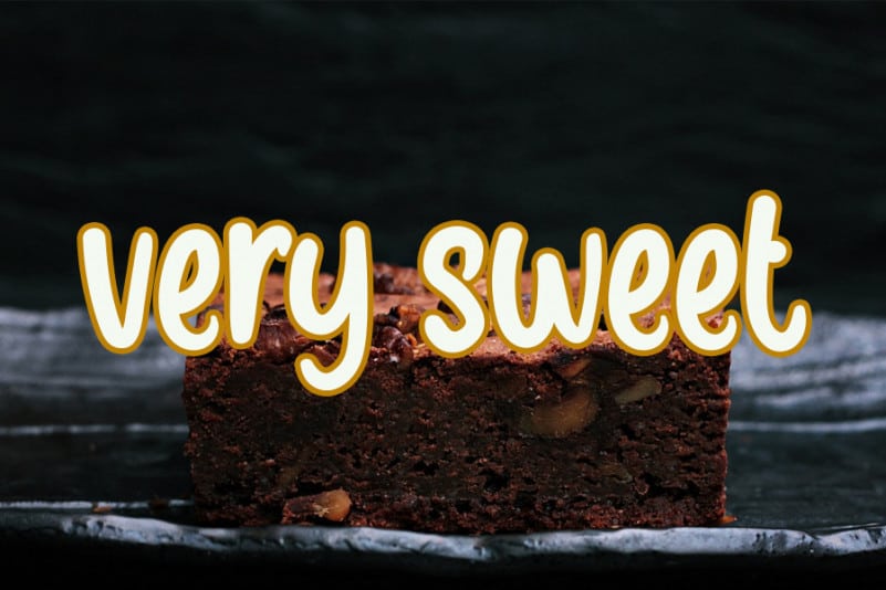 Brownie Cake Display Font preview image 2