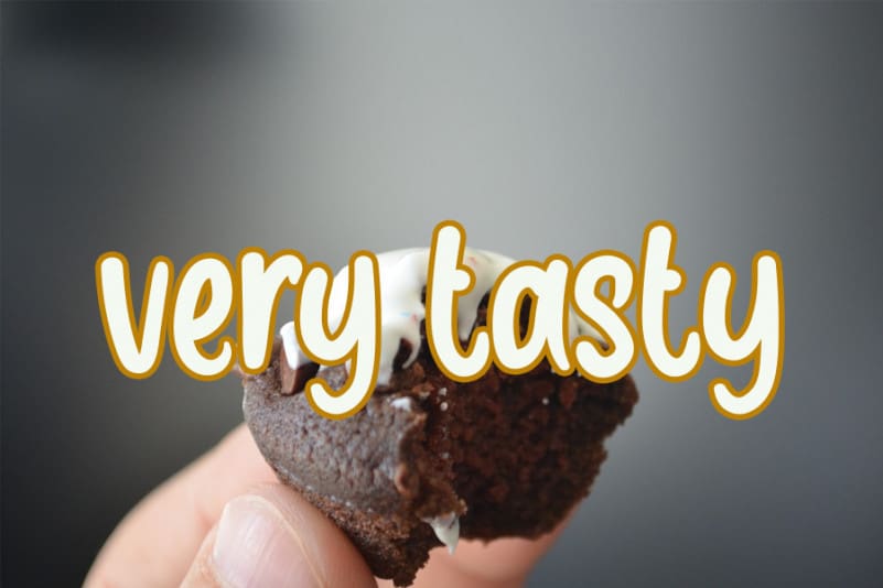 Brownie Cake Display Font preview image 3