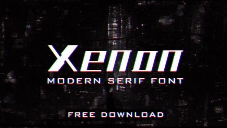 Xenon Display Font