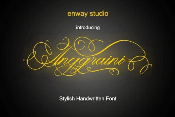 Anggraini Calligraphy Font