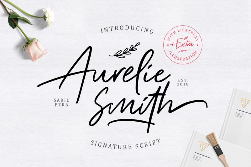 Aurelie Smith Script Font