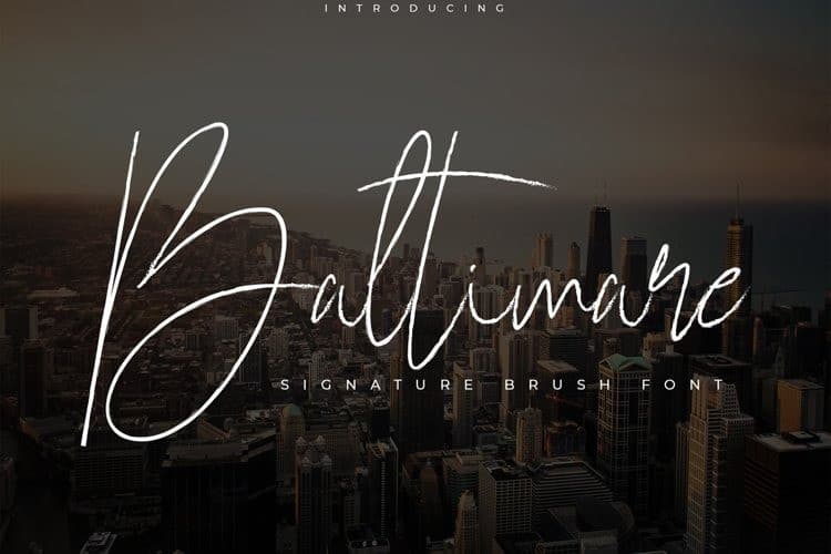 Baltimare Brush Font