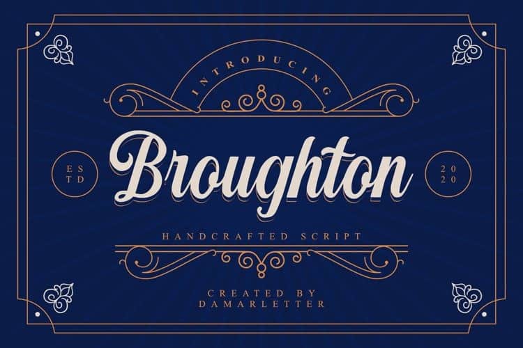 Broughton Script Font