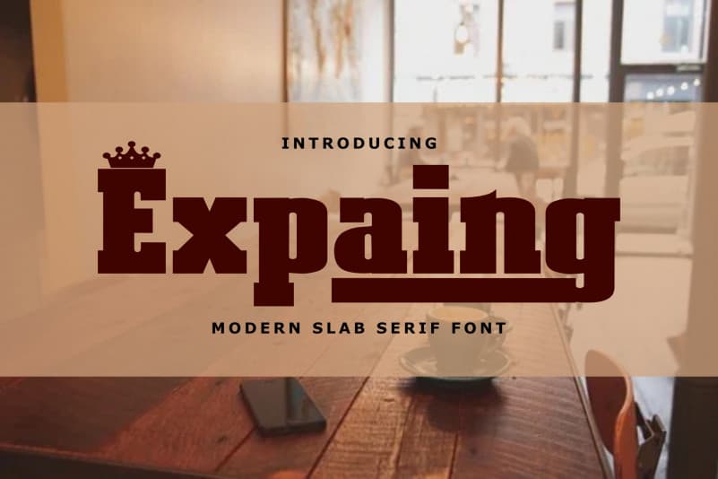 Expaing Slab Serif Font