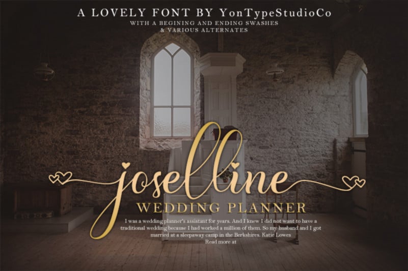 Fabella Flower Calligraphy Font preview image 2
