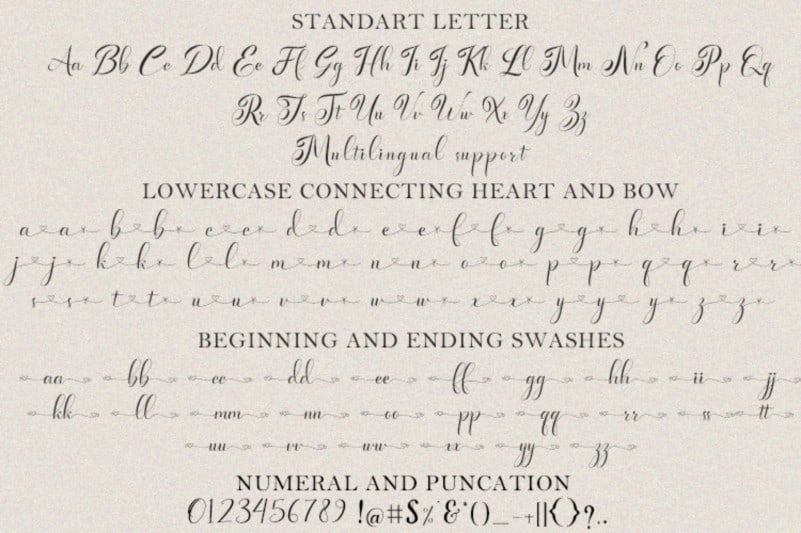 Fabella Flower Calligraphy Font preview image 5