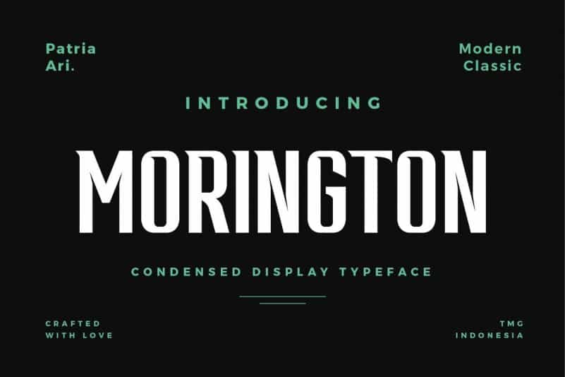 Morington Display Font