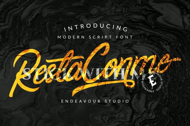 Restaconme Script Font