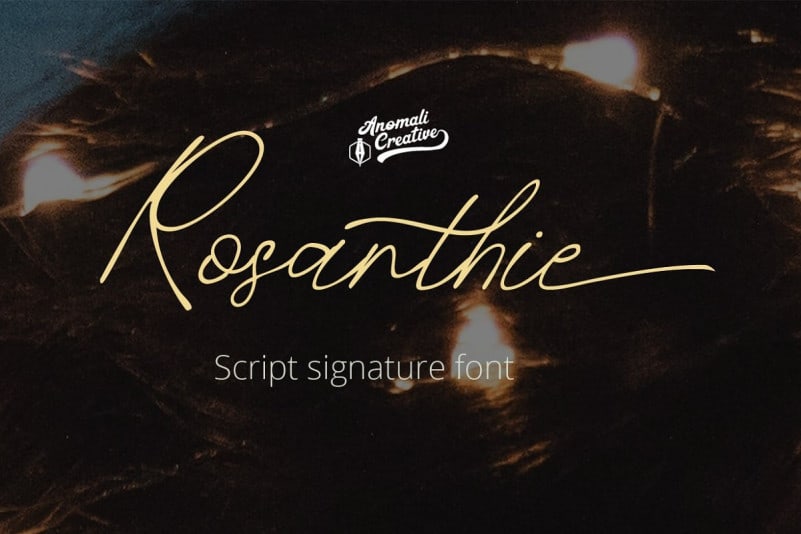 Rosanthie Script Font