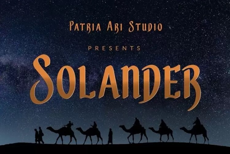 Solander Display Font