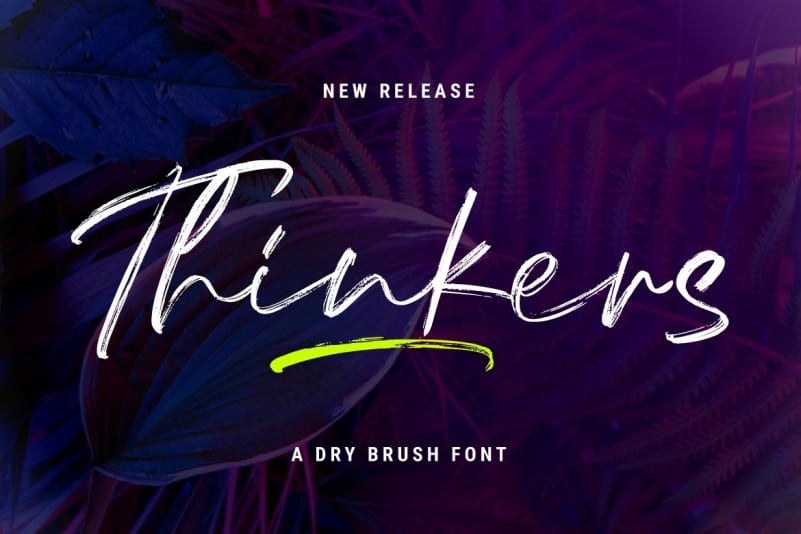 Thinkers Brush Font