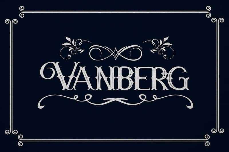 Vanberg Display Font