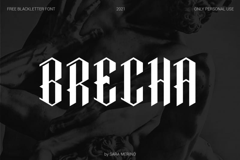 Brecha Blackletter Display Font