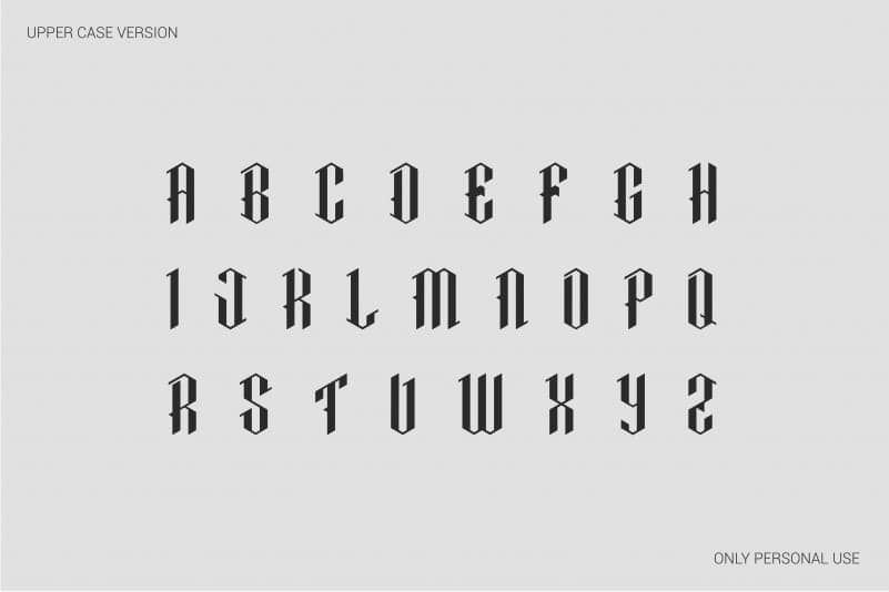 Brecha Blackletter Display Font preview image 4