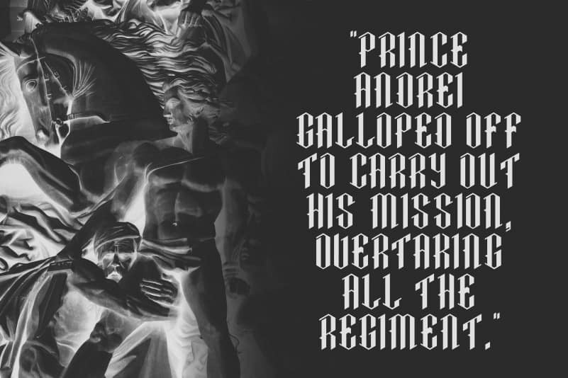 Brecha Blackletter Display Font preview image 5