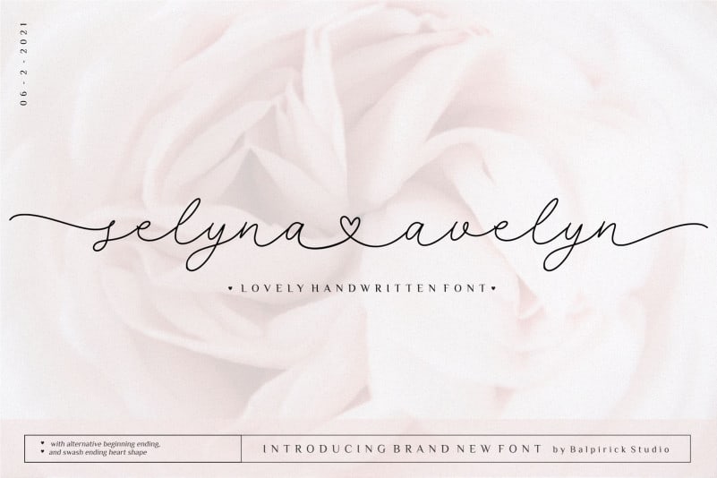 Selyna Avelyn Script Font