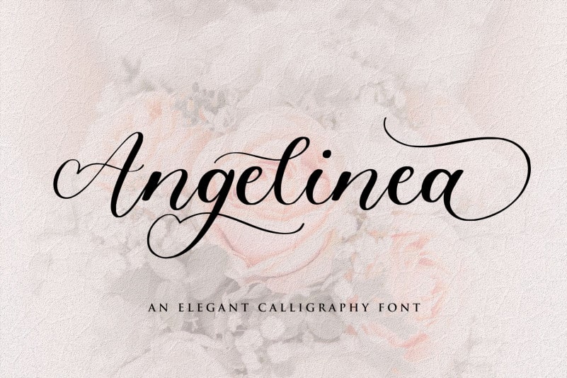 Angelinea Elegant Calligraphy Font