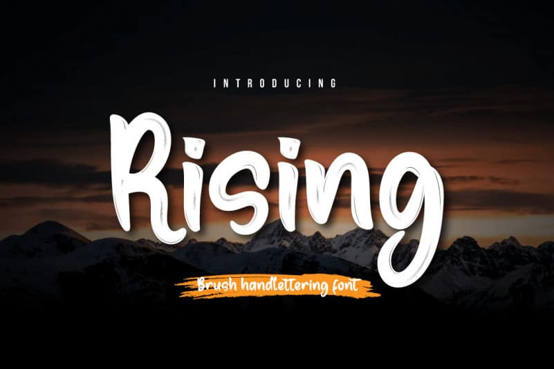 Rising Script Font