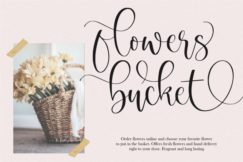 Magnolin Beautiful Calligraphy Font preview image 2