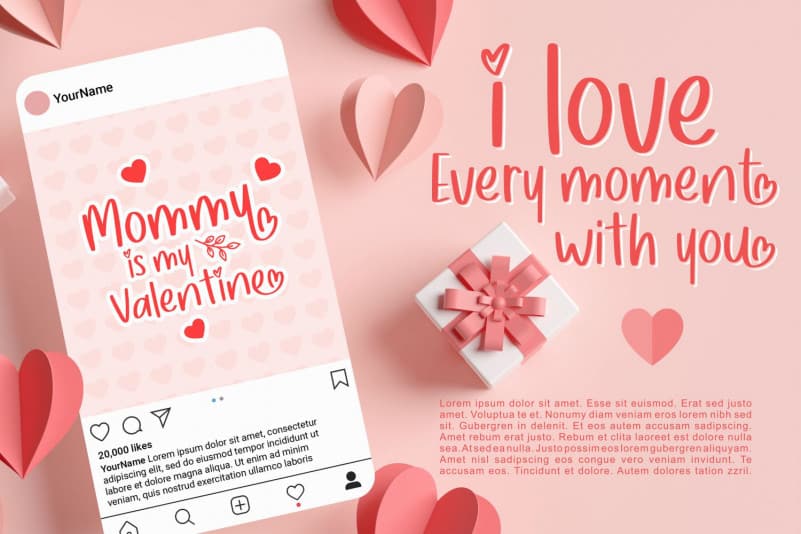 Mykilove Display Font preview image 3