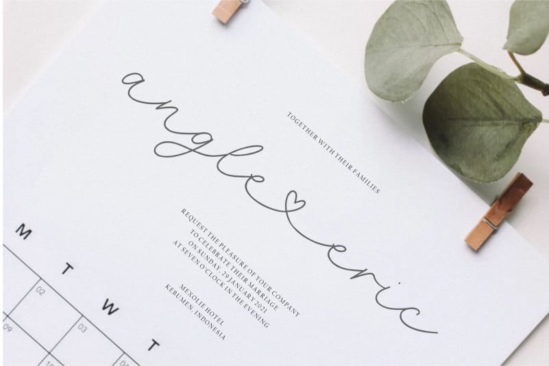Selyna Avelyn Script Font preview image 4