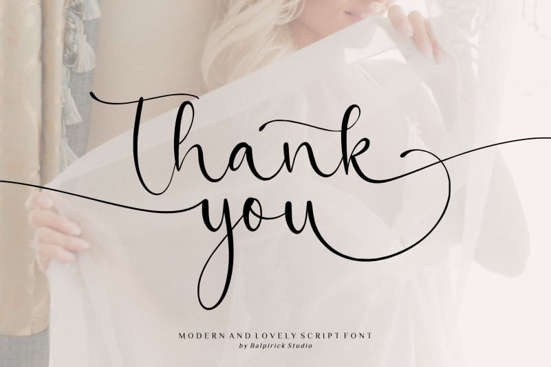 Beatrica Script Font preview image 5