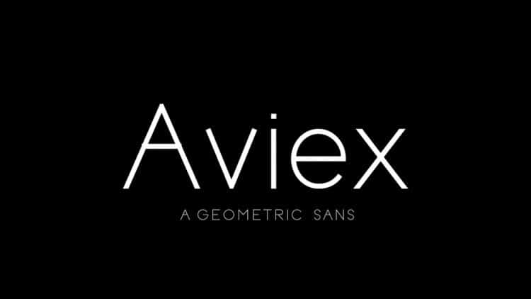 Aviex Sans Serif Font