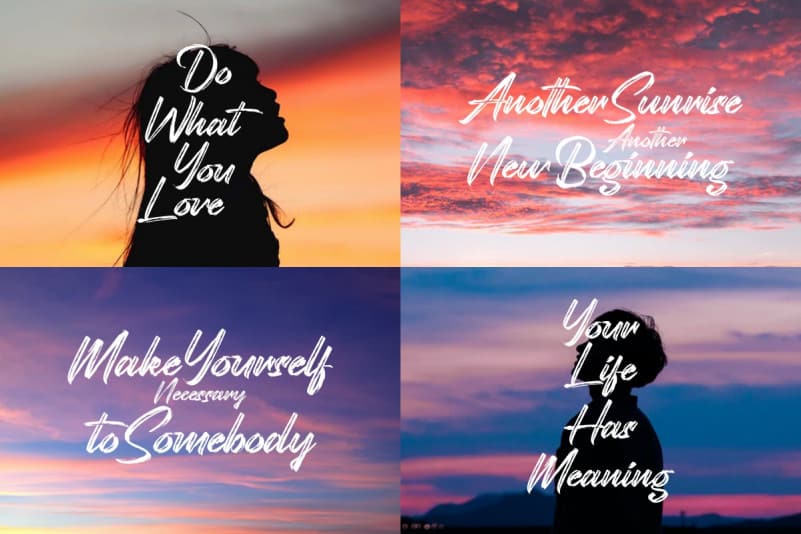 Roughdown Brush Font preview image 5