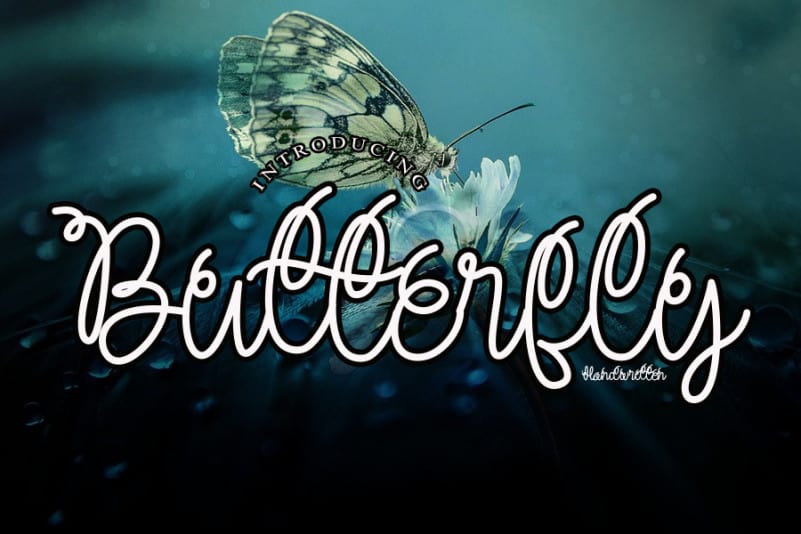 Butterfly Handwritten Font
