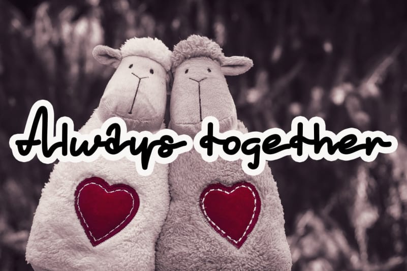 Cute Valentine Handwritten Font preview image 4