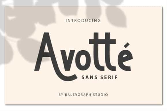 Avotte Sans Serif Font