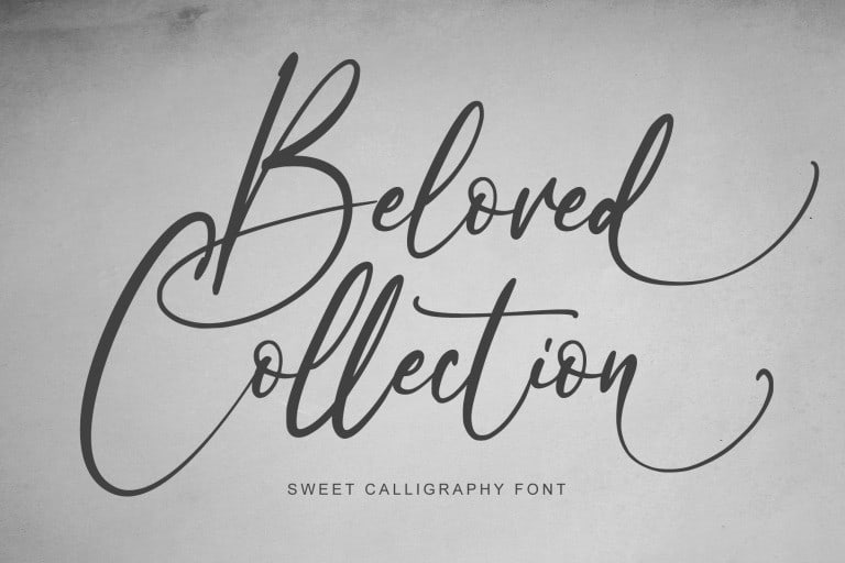 Beloved Collection Calligraphy Font