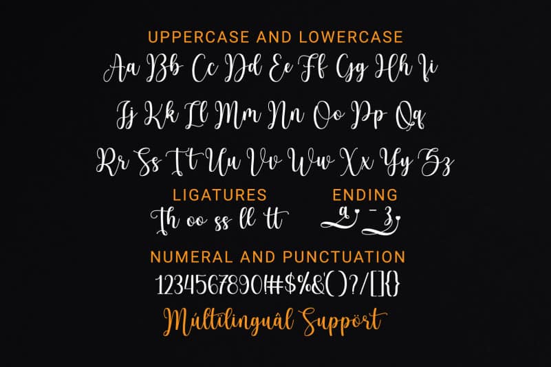 Hello Cattia Calligraphy Font preview image 5