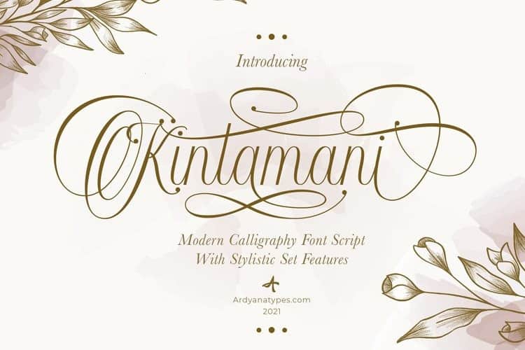 Kintamani Calligraphy Font