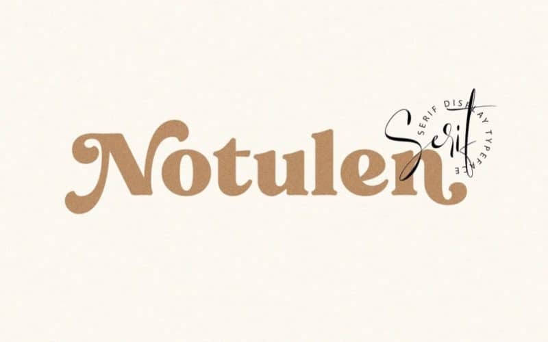 Notulen Serif Font