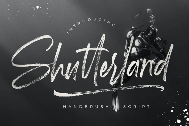 Shutterland Brush Font