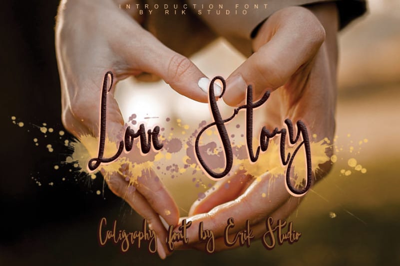 Love Story Script Font