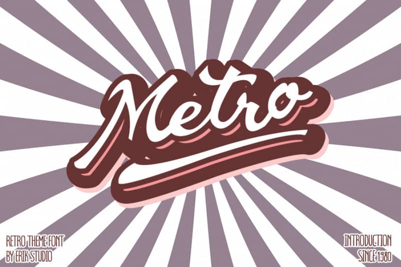 Metro Script Font