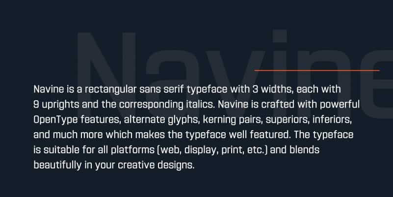 Navine – Sans Serif Font Demo preview image 2