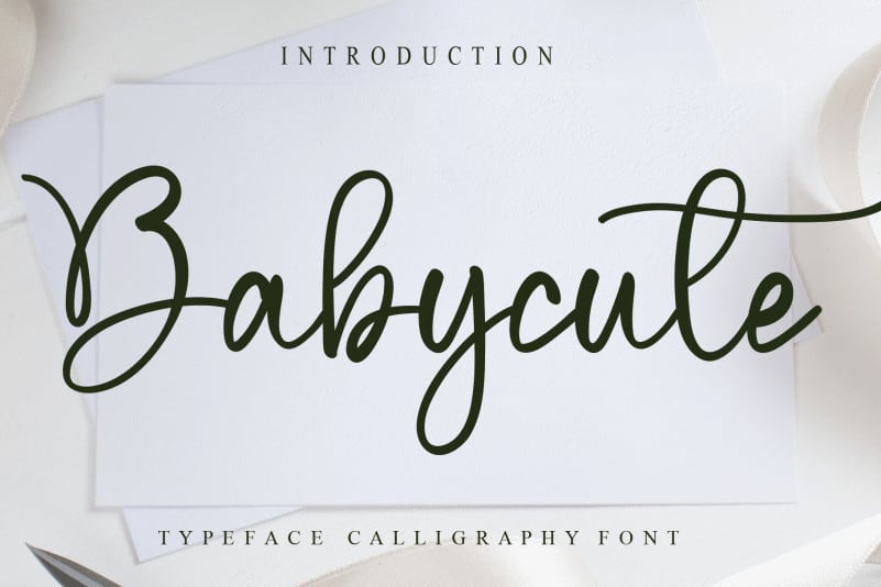 Babycute Script Font