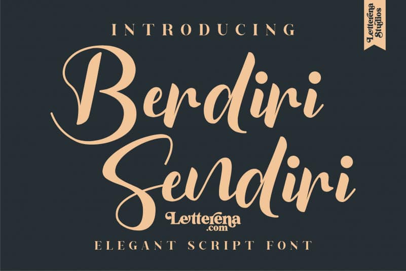 Berdiri Sendiri Script Font