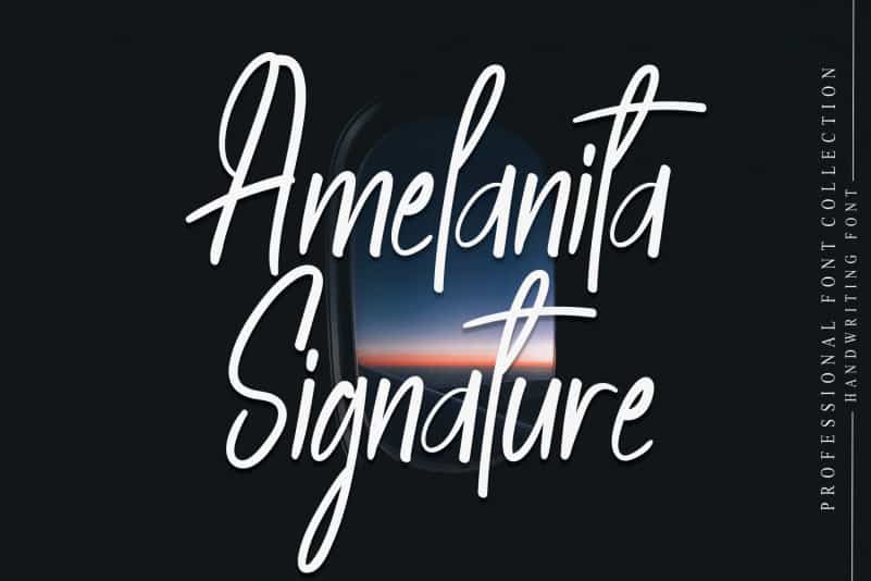 Amelanita Signature Script Font