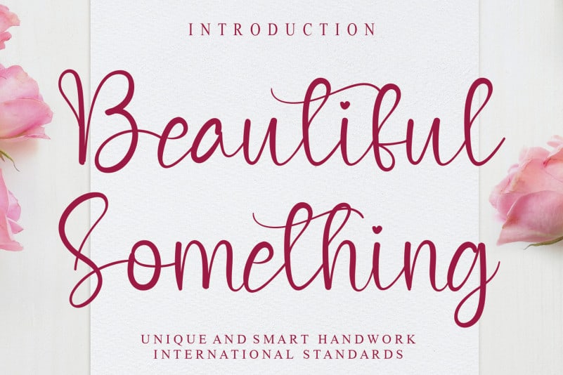 Beautiful Something Calligraphy Font