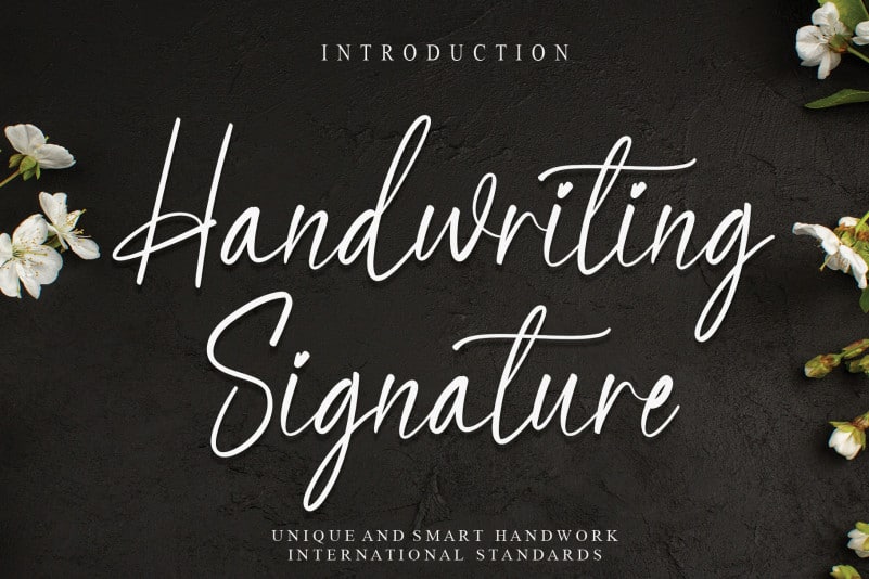 Handwriting Signature Script Font