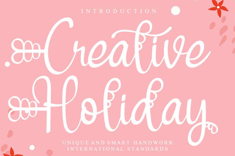 Creative Holiday Script Font