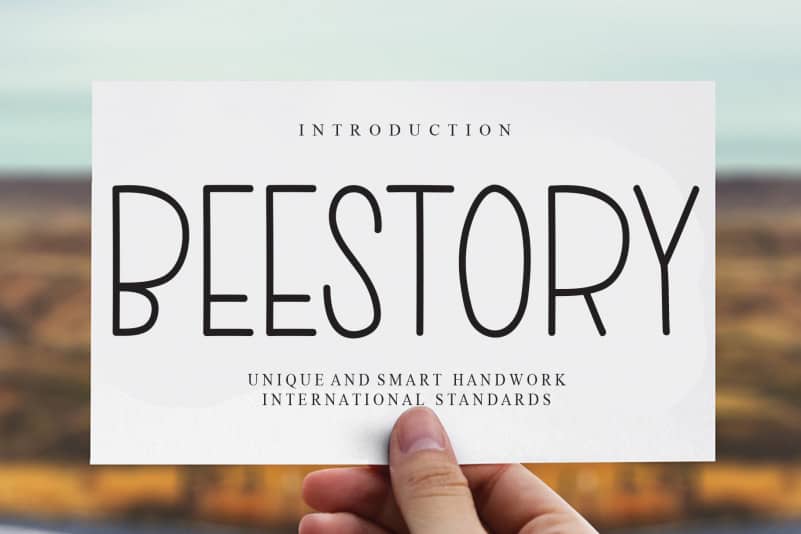 Beestory Display Font